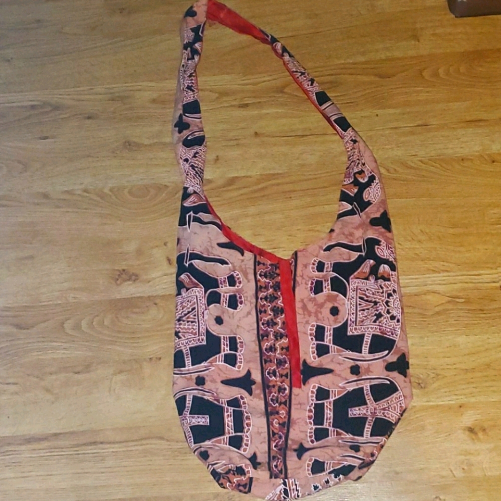 Red BOHO BAG one of a kind